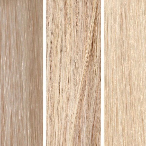 100% Remy Colour Swatch de Beauty Works - Light Blonde Bundle