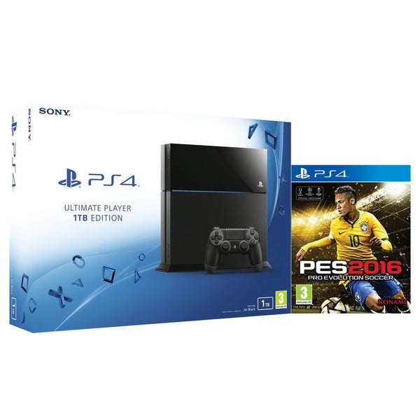 Sony PlayStation 4 1TB - Includes PES 2016