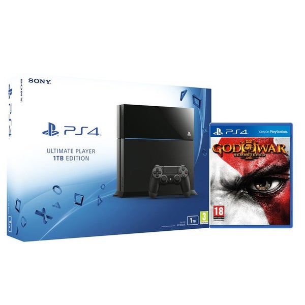 Sony Playstation 4 1TB – Includes God of War III: Remastered