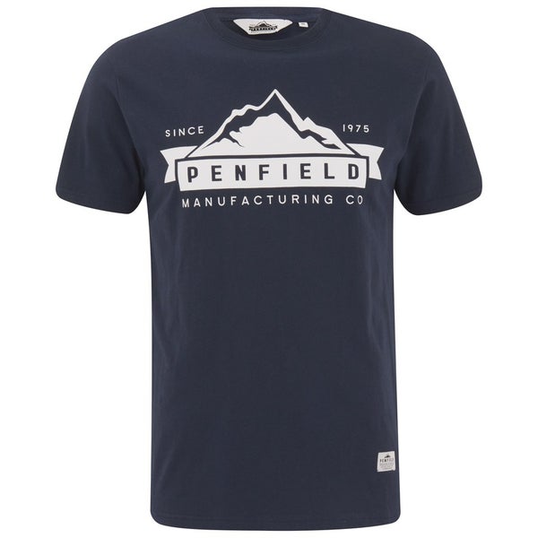 Penfield Men's Mountain Logo Printed T-Shirt - Navy