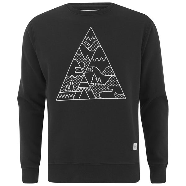 Penfield Men's Vertex Printed Crew Neck Sweatshirt - Black