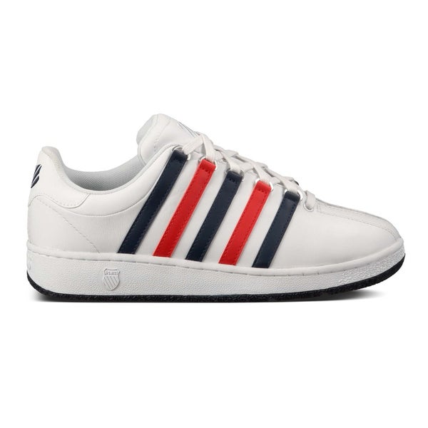 K-Swiss Men's Classic VN Trainers - White/Navy/Red
