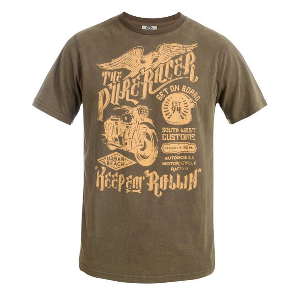 Urban Beach Men's Harman T-Shirt - Tarmac