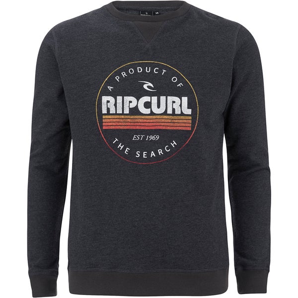 Rip Curl Men's Big Mama Circle Crew Neck Sweatshirt - Black
