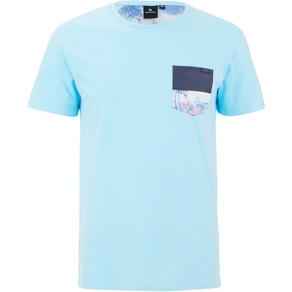 Rip Curl Men's Cruise Printed Chest Pocket T-Shirt - Light Blue