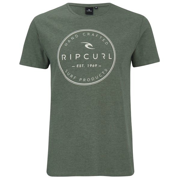 Rip Curl Men's Zinc Round Print T-Shirt - Hedge Green Marl