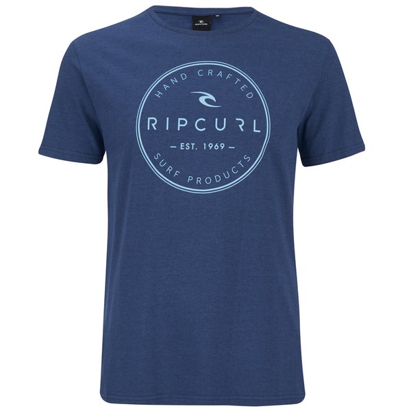 Rip Curl Men's Zinc Round Print T-Shirt - Dark Denim Marl