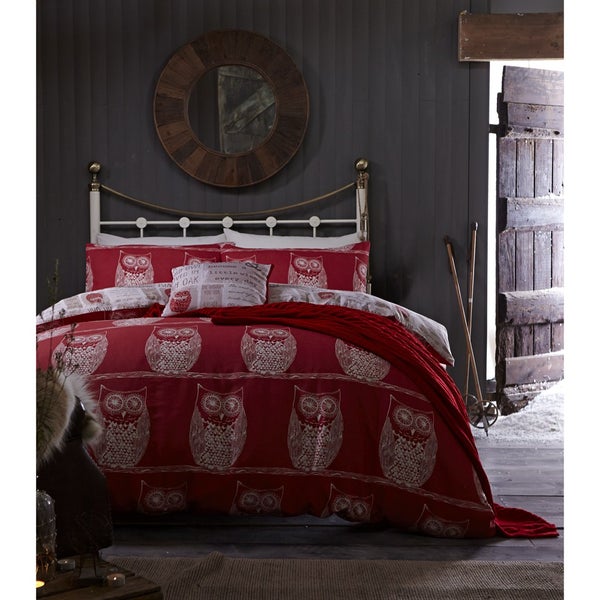 Catherine Lansfield A Wise Owl Bedding Set - Multi
