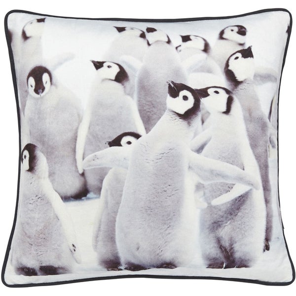 Catherine Lansfield Filled Penguin Cushion - Multi