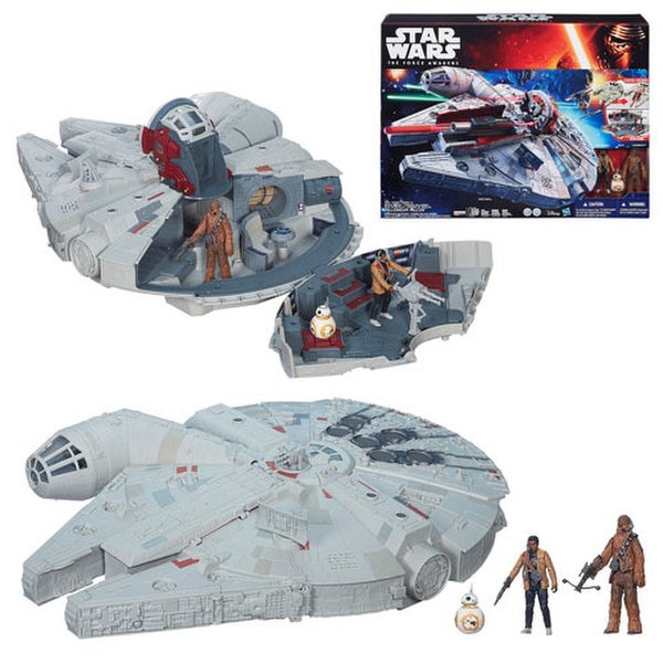 Star Wars The Force Awakens Millennium Falcon With Figures 4 Inch Vehicle
