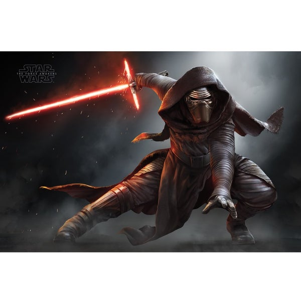 Star Wars: The Force Awakens Kylo Ren Crouching - 24 x 36 Inches Maxi Poster