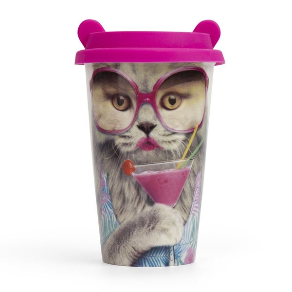 Coffee Crew Ceramic Cup - Cat