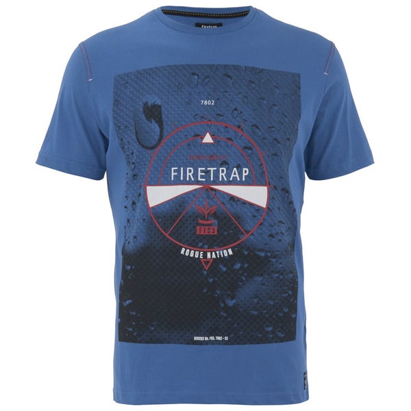 Firetrap Men's Darsie Graphic Print T-Shirt - Vallarta Blue