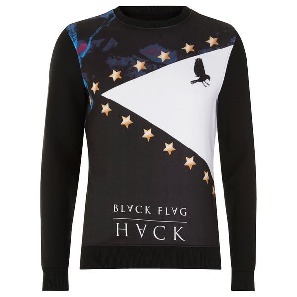 Hack Men's Lamberth Star Block Sweatshirt - Black