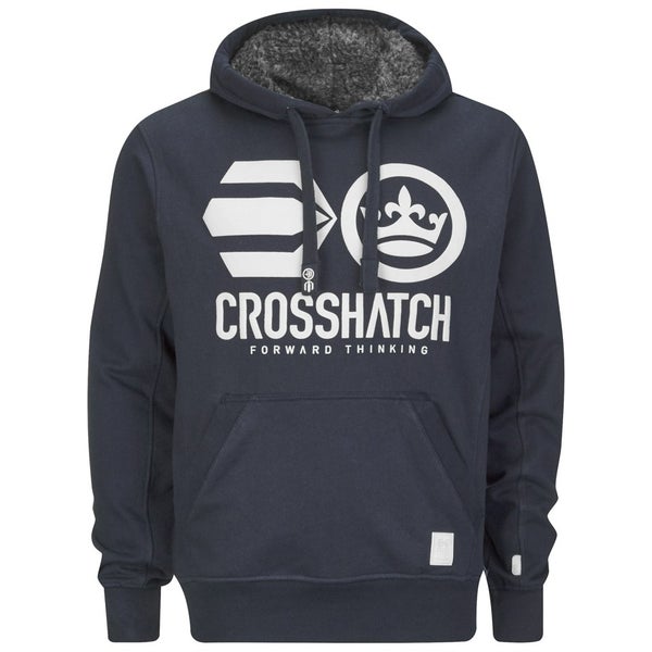 Sweatshirt à Capuche Crosshatch -Homme -Bleu Marine