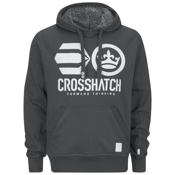 Sweatshirt à Capuche Crosshatch -Homme -Gris