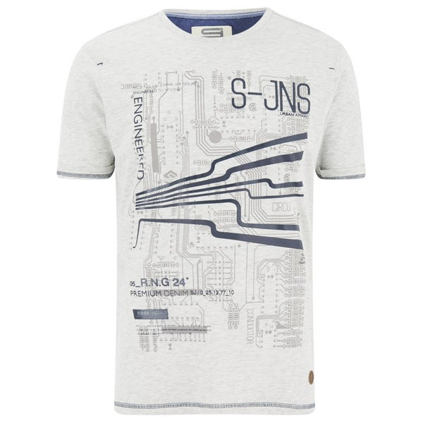 Smith & Jones Men's Dillington Print T-Shirt - Vaporous Grey