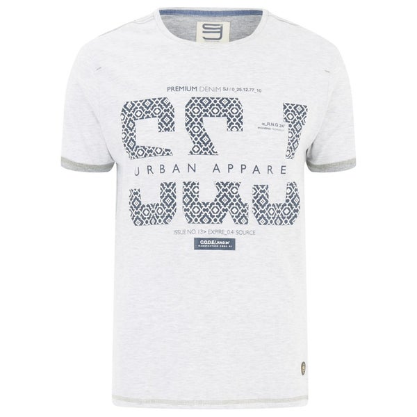 Smith & Jones Men's Parnholt Print T-Shirt - Vaporous Grey