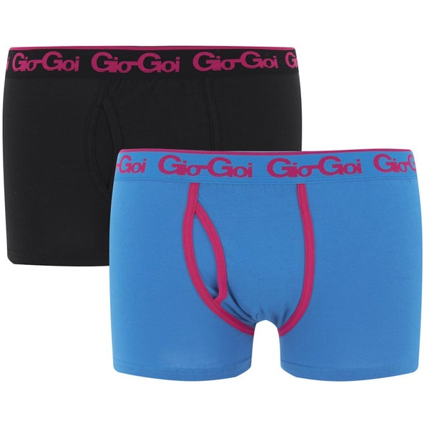 Gio Goi Men's 2-Pack Boxers - Blue/Black