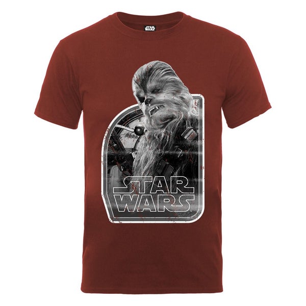 Star Wars Men's The Force Awakens Chewbacca Photocopy T-Shirt - Russet