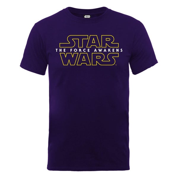 Star Wars Men's The Force Awakens Force Awakens Logo 2 T-Shirt - Blackberry