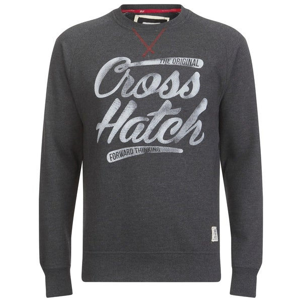 Sweatshirt "Grabit" Crosshatch -Homme -Gris