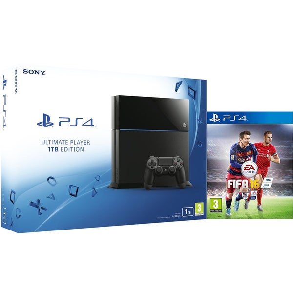 Sony PlayStation 4 1TB - Includes FIFA 16