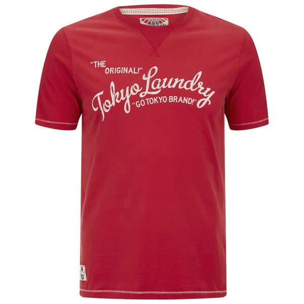 Tokyo Laundry Men's Norman Printed T-Shirt - Tokyo Red