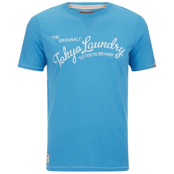 T -Shirt Tokyo Laundry pour Homme Norman -Turquoise
