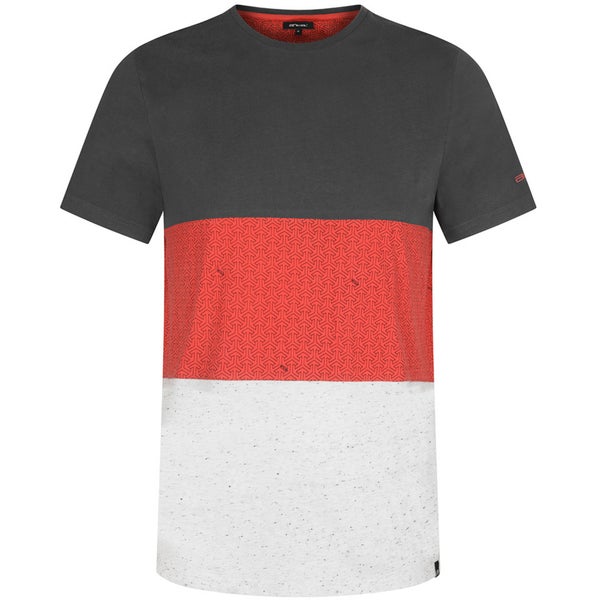 T -Shirt Animal pour Homme Jonas Cut & Sew -Gris Asphalt