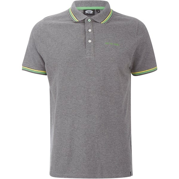 Animal Men's Pique Polo Shirt - Charcoal Grey Marl