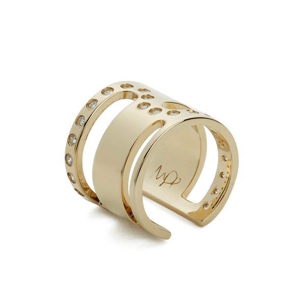 Maria Francesca Pepe Women's Orbital Cut Out Ring - Gold