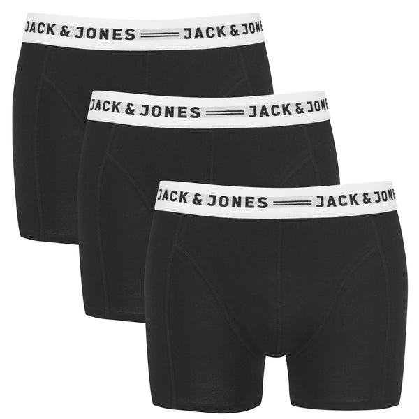 Jack & Jones Men's 3-Pack Sense Boxers - Black