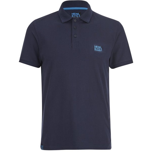 Polo Homme Homme Henleys Loaf Logo - Marine