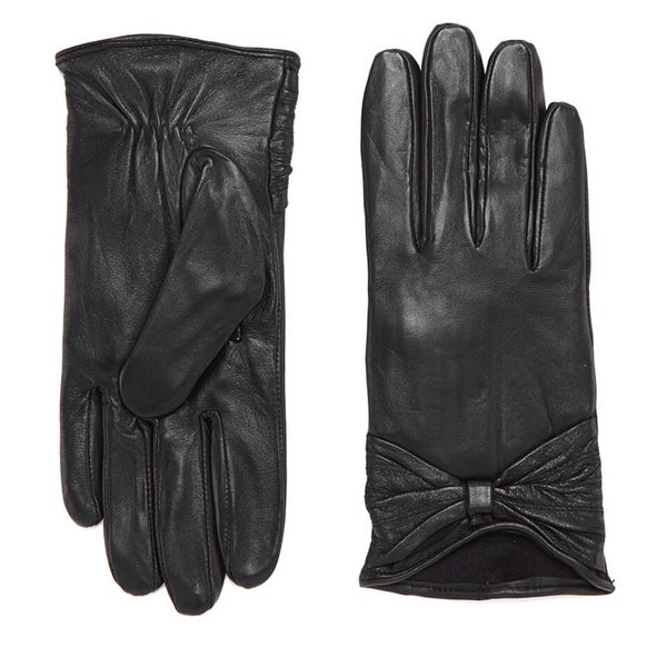 Vero Moda Women's Sofia Leather Gloves - Black