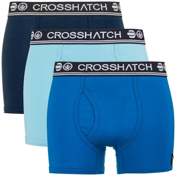 Crosshatch Men's Requisite 3 Pack Boxers - Mood Indigo