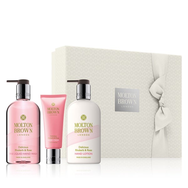 Molton Brown Delicious Rhubarb and Rose Hand Gift Set (Worth £46.00)