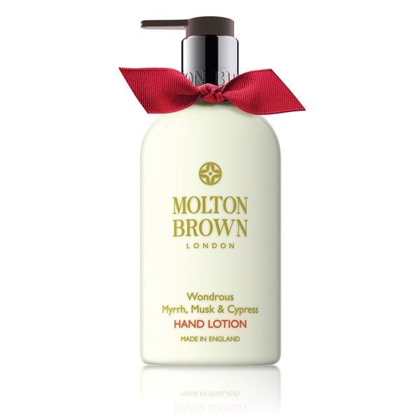 Molton Brown Wondrous lotion pour les mains de la myrrhe, du musc et du cyprès (300ml)