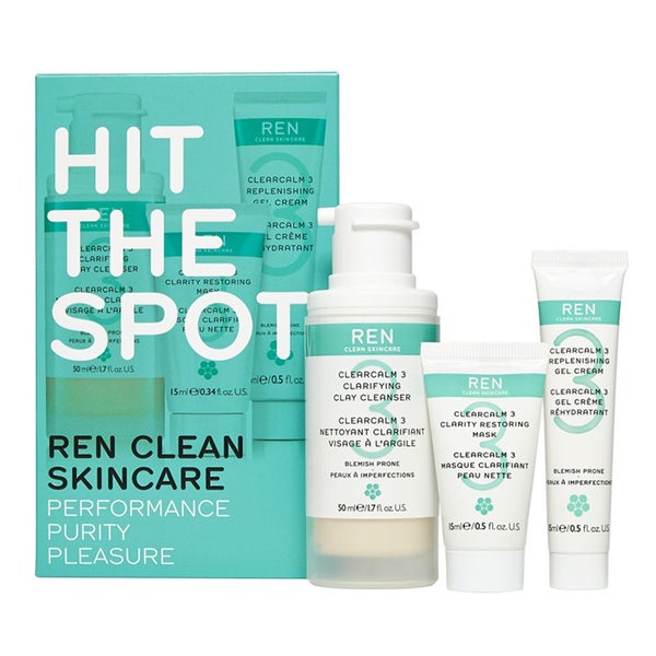 REN Hit the Spot Regime coffret pour peau encline à l’acné