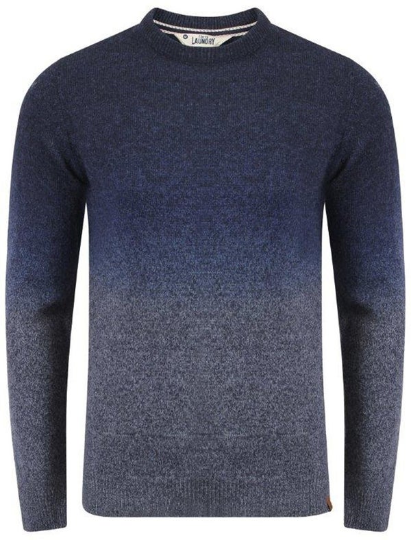Pull Tokyo Laundry pour Homme Saw Space Dye -Marine