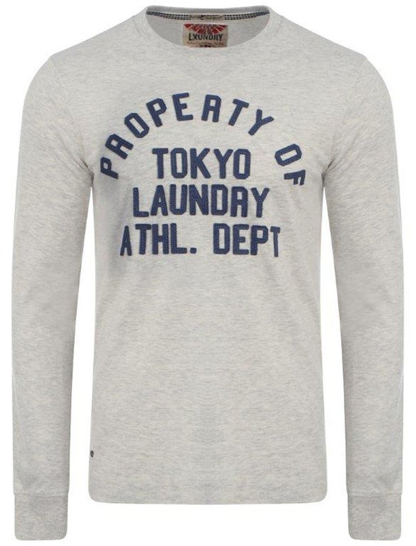 Tokyo Laundry Men's Cicero Long Sleeve Top - Oat Grey Marl