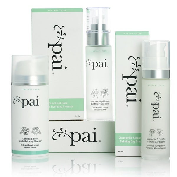 Pai Skincare Instant Calm Moisturiser, Toner and Cleanser Kit (Worth £98)