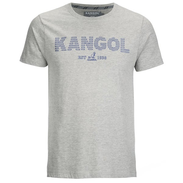 Kangol Men's Lance Print T-Shirt - Grey Marl