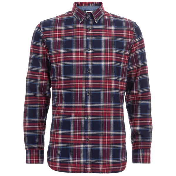 Produkt Men's DEK 84 Flannel Long Sleeved Shirt - Red Dahlia