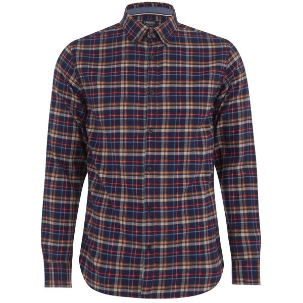 Produkt Men's DEK 84 Flannel Long Sleeved Shirt - Navy Blazer