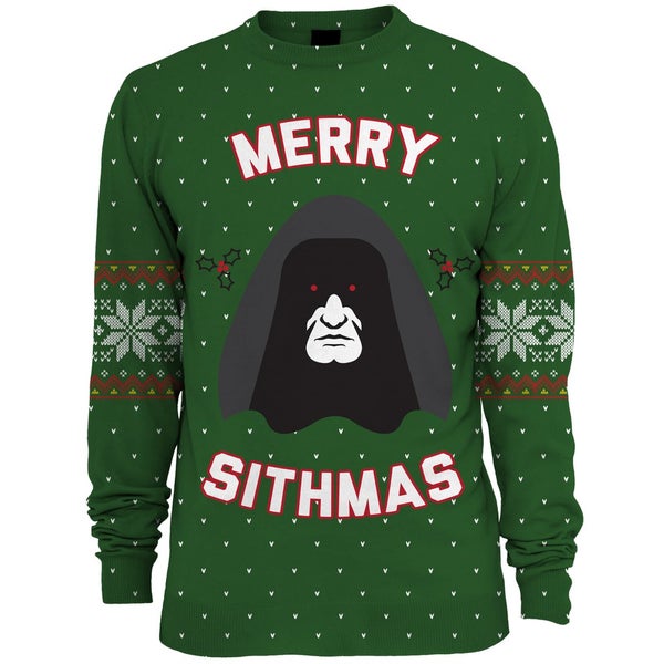 Star Wars Merry Sithmas Knitted Christmas Jumper - Green