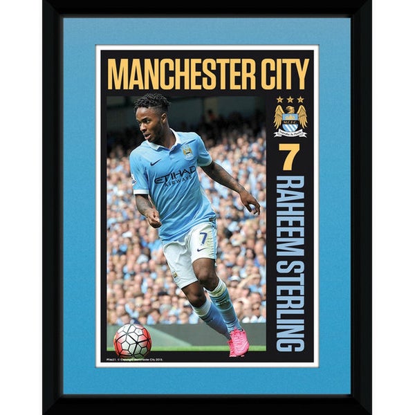 Manchester City Sterling 15/16 - 8 x 6 Inches Framed Photographic