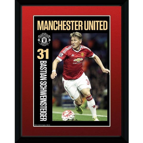 Manchester United Scweinsteiger 15/16 - 8 x 6 Inches Framed Photographic