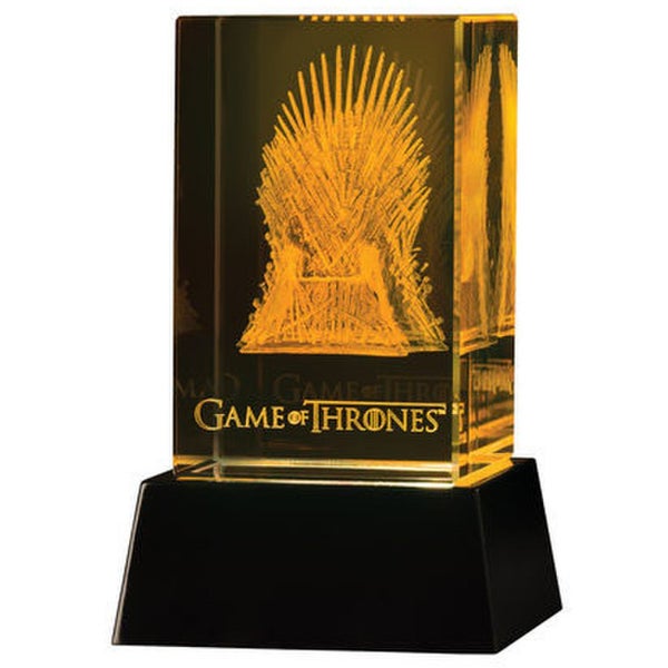 Dark Horse Game Of Thrones Glass Etching Iron Throne 3D LED Light