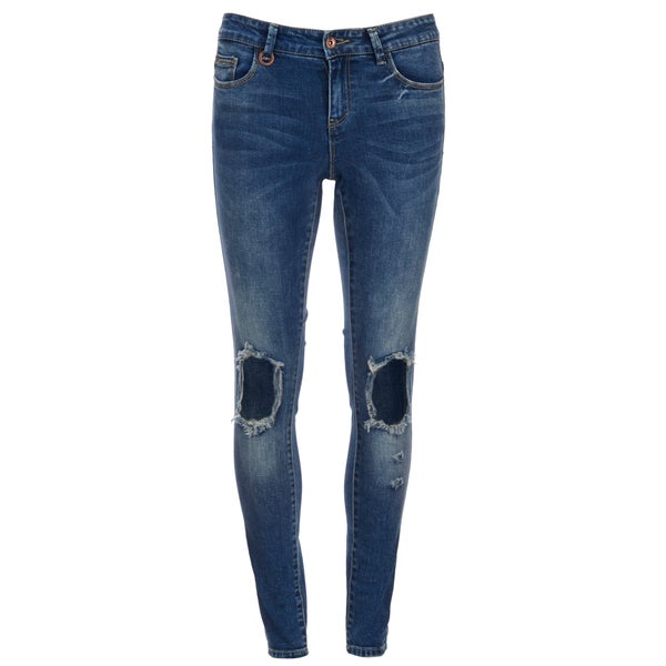 ONLY Women's Ultimate Skinny Jeans - Medium Blue Denim